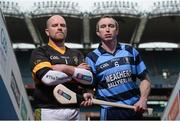 5 February 2014; #TheToughest – Stephen Colgan, left, Creggan Kickhams, Antrim, and Eugene O'Brien, Ballysaggart, Waterford, pictured in advance of their side's AIB GAA Club Championship Junior Hurling Final in Croke Park on the 8th February. For exclusive content and to see why the AIB Club Championships is the ‘toughest of them all’ follow us @AIB_GAA and #theToughest. Croke Park, Dublin. Picture credit: Brendan Moran / SPORTSFILE