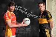 4 February 2014; #TheToughest – Eoin Brosnan, right, Dr.Crokes, and Ciarán Naughton, Castebar Mitchel’s, are pictured in advance of their sides’ AIB GAA Club Championship Semi-Finals in Portlaoise and Newry on the 15th February. The winners will advance to the final of the toughest competition of them all on March 17th in Croke Park. For exclusive content and to see why the AIB Club Championships is the ‘toughest of them all’ follow us @AIB_GAA and #theToughest. Na Fianna GAA Club, Glasnevin, Dublin. Picture credit: Brendan Moran / SPORTSFILE