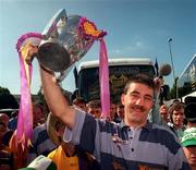 2 Spetember 1996; Wexford captain Martin Storey with the Liam MacCarthy cup at the reception for the 1996 ll-Ireland Senior Hurling Champions celebration at the Burlington Hotel in Dublin. Photo by David Maher/Sportsfile