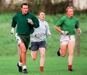 16 September 1997; Mayo players, from left, Liam McHale, Diarmuid Byrne and Ronan Golding during a GAA Football Mayo Training Session at Fr. O'Hara Memorial Park in Charlestown, Mayo. Photo by David Maher/Sportsfile