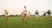 16 September 1997; Mayo captain Noel Connelly leads the way during a GAA Football Mayo Training Session at Fr. O'Hara Memorial Park in Charlestown, Mayo. Photo by David Maher/Sportsfile