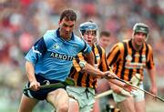 22 June 1997; Mick Morrisey of Dublin in action against Dan O'Neill of Kilkenny during the GAA Leinster Senior Hurling Championship Semi-Final match between Kilkenny and Dublin at Croke Park in Dublin. Photo by Ray McManus/Sportsfile
