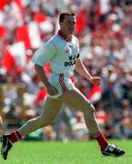 29 June 1997; Noel Donnelly of Tyrone celebrates are scoring the opening goal during the Ulster GAA Football Senior Championship Semi-Final match between Tyrone and Derry at St. Tiernach's Park in Clones, Monaghan. Photo by David Maher/Sportsfile