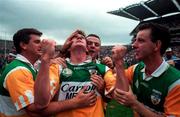 16 August 1997; Colm Quinn of Offaly celebrates following the Leinster GAA Senior Football Championship Final match between Offaly and Meath at Croke Park in Dublin. Photo by Ray McManus/Sportsfile