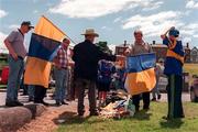 6 July 1997; Flag sellers prior to the GAA Munster Senior Hurling Championship Final match between Clare and Tipperary at Páirc Uí Chaoimh in Cork. Photo by Ray McManus/Sportsfile