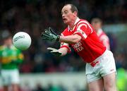 4 May 1997; Niall Cahalane of Cork in action against Dara Ó Cinnéide of Kerry during the National Football League Final match between Cork and Kerry at Páirc Uí Chaoimh in Cork. Photo by Ray McManus/Sportsfile