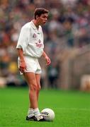 6 July 1997; Padraig Graven of Kildare lines up a free during the Leinster GAA Senior Football Championship Semi-Final match between Kildare and Meath at Croke Park in Dublin. Photo by Brendan Moran/Sportsfile