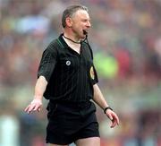 3 August 1997; Referee Pat O'Toole during the Leinster GAA Senior Football Championship Semi-Final Second Replay match between Kildare and Meath at Croke Park in Dublin. Photo by Ray McManus/Sportsfile