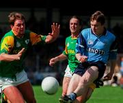 15 June 1997; Peter Ward of Dublin in action against Darren Fay of Meath during the Leinster GAA Senior Football Championship Quarter-Final match between Offaly and Wicklow at Croke Park in Dublin. Photo by Brendan Moran/Sportsfile