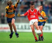22 June 1997; Action from School-boys Football prior to the GAA Munster Senior Football Championship Semi-Final match between Clare and Cork at Cusack Park in Ennis, Clare. Photo by Brendan Moran/Sportsfile