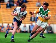 15 June 1997; Seamus Miley of Wicklow in action against Sean Grennan of Offaly during the Leinster GAA Senior Football Championship Quarter-Final match between Offaly and Wicklow at Croke Park in Dublin. Photo by Brendan Moran/Sportsfile