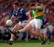 24 August 1997; Seamus Moynihan of Kerry in action against Peter Reilly of Cavan during the GAA Football All-Ireland Senior Championship Semi-Final match between Cavan and Kerry at Croke Park in Dublin. Photo by Ray McManus/Sportsfile