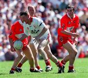 29 June 1997; Stephen Lawn of Tyrone during the Ulster GAA Football Senior Championship Semi-Final match between Tyrone and Derry at St. Tiernach's Park in Clones, Monaghan. Photo by David Maher/Sportsfile