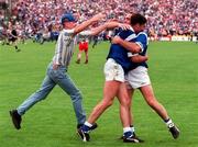 20 July 1997; Terry Farrelly, left, and Bernard Morris of Cavan celebrate following the Ulster GAA Football Senior Championship Final match between Cavan and Derry at St. Tiernach's Park in Clones, Monaghan. Photo by David Maher/Sportsfile
