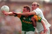 6 July 1997; Tommy Dowd of Meath in action against Davy Dalton of Kildare during the Leinster GAA Senior Football Championship Semi-Final match between Kildare and Meath at Croke Park in Dublin. Photo by Brendan Moran/Sportsfile
