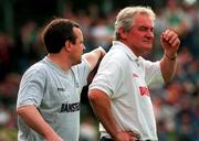 29 June 1997; Offaly manager Tommy Lyons and Louth manager Paul Kenny during the Leinster GAA Senior Football Championship Semi-Final match between Offaly and Louth at Páirc Tailteann in Navan, Meath. Photo by Ray McManus/Sportsfile