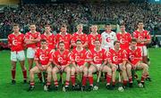 21 September 1997; The Cork team prior to the GAA All-Ireland U-21 Hurling Championship Final match between Cork and Galway at Semple Stadium in Thurles, Co Tipperary. Photo by Brendan Moran/Sportsfile