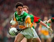 31 August 1997; Vinny Claffey of Offaly in action against James Nallen of Mayo during the GAA Football All-Ireland Senior Championship Semi-Final match between Mayo and Offaly at Croke Park in Dublin. Photo by Ray McManus/Sportsfile