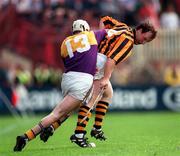 13 July 1997; Willie O'Connor of Kilkenny in action against Paul Codd of Wexford during the GAA Leinster Senior Hurling Championship Final match between Wexford and Kilkenny at Croke Park in Dublin. Photo by Ray McManus/Sportsfile