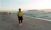 28 January 1999; Republic of Ireland Youth team manager Brian Kerr on Dolphin beach in Cape Town, South Africa. Photo by David Maher/Sportsfile