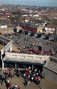 17 March 1999; Supporters make their way into the Cusack Stand prior to the AIB All-Ireland Senior Club Football Championship Final match between Crossmaglen Rangers and Ballina Stephenites at Croke Park in Dublin. Photo by Aoife Rice/Sportsfile