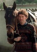 5 April 1999; Jockey Douglas Fisher at the stables of trainer Joe Fanning in Roundwood, Wicklow. Photo by Gerry Barton/Sportsfile