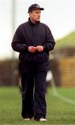 14 February 1999; Monaghan manager Eamonn McEneaney during the Church and General National Football League Division 1 match between Derry and Monaghan at Celtic Park in Derry. Photo by Ray Lohan/Sportsfile