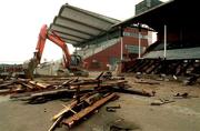 9 April 1999; Workmen during the redevelopment of Fairyhouse Racecourse in Ratoath, Meath. Photo by David Maher/Sportsfile