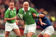 6 February 1999; Keith Wood of Ireland during the Five Nations Championship match between Ireland and France at Lansdowne Road in Dublin. Photo by Brendan Moran/Sportsfile