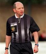28 February 1999; Referee John Treacy during the Harp Lager National League Premier Division match between UCD and Sligo Rovers in Belfield Park in Dublin. Photo by David Maher/Sportsfile
