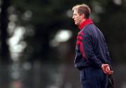 14 February 1999; Cork manager Larry Tompkins during the Allianz National Football League Division 1 match between Cork and Galway at Páirc Uí Rinn in Cork. Photo by Brendan Moran/Sportsfile