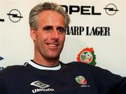 23 March 1999; Manager Mick McCarthy during a Republic of Ireland Press Conference at the AUL Grounds in Clonshaugh, Dublin. Photo by Matt Browne/Sportsfile