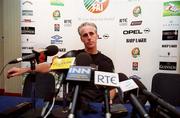 24 March 1999; Manager Mick McCarthy during a Republic of Ireland Press Conference at the Forte Crescent Hotel in Dublin Airport, Dublin. Photo by David Maher/Sportsfile