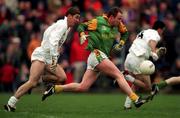 28 March 1999; Ollie Murphy of Meath in action against Anthony Rainbow of Kildare during the Church and General National Football League Division 1 match between Meath and Kildare at Páirc Tailteann in Navan, Meath. Photo by Ray McManus/Sportsfile