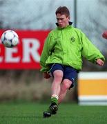 25 March 1999; Richie Baker during Republic of Ireland U20 Squad Training at the AUL Grounds in Clonshaugh, Dublin. Photo by David Maher/Sportsfile