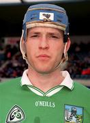 4 April 1999; Shane O'Neill of Limerick prior to the Church and General National Hurling League Division 1A match between Dublin and Limerick at Parnell Park in Dublin. Photo by Ray McManus/Sportsfile