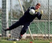 23 March 1999; Shay Given during Republic of Ireland Squad Training at the AUL Grounds in Clonshaugh, Dublin. Photo by Ray Lohan/Sportsfile