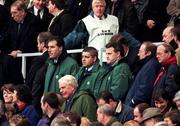 20 March 1999; Ireland head coach Warren Gatland, centre, with selectors Donal Lenihan, left, and Philip Danaher after the Five Nations Rugby Championship match between Scotland and Ireland in Murrayfield Stadium in Edinburgh, Scotland. Photo by Brendan Moran/Sportsfile