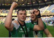 28 May 2016; Connacht's Robbie Henshaw, left, and Eoin McKeon celebrate following the Guinness PRO12 Final match between Leinster and Connacht at BT Murrayfield Stadium in Edinburgh, Scotland. Photo by Stephen McCarthy/Sportsfile