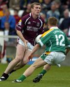 12 June 2005; Barry Cullinane, Galway, in action against Michael Foley, Leitrim. Bank of Ireland Connacht Senior Football Championship Semi-Final, Galway v Leitrim, Pearse Stadium, Galway. Picture credit; Ray McManus / SPORTSFILE