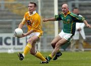 18 June 2005; Ciaran Close, Antrim, in action against Paddy Reynolds, Meath. Bank of Ireland All-Ireland Senior Football Championship Qualifier, Round 1, Antrim v Meath, Casement Park, Belfast. Picture credit; David Maher / SPORTSFILE