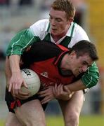 18 June 2005; Liam Doyle, Down, in action against Mark Murphy, Fermanagh. Bank of Ireland All-Ireland Senior Football Championship Qualifier, Round 1, Down v Fermanagh, Pairc an Iuir, Newry, Co. Down. Picture credit; David Maher / SPORTSFILE