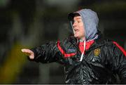 7 February 2014; James McCartan, Down manager reacts on the sideline. Allianz Football League, Division 2, Round 2, Armagh v Down, Athletic Grounds, Armagh. Picture credit: Oliver McVeigh / SPORTSFILE