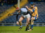 8 February 2014; David Dempsey, Na Piarsaigh, in action against Gareth Heagney, Portumna. AIB GAA Hurling All-Ireland Senior Club Championship Semi-Final, Portumna, Galway v Na Piarsaigh, Limerick. Semple Stadium, Thurles, Co. Tipperary. Picture credit: Ray McManus / SPORTSFILE