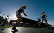 9 February 2014; Kerry players make their way out for the start of the game. Allianz Football League Division 1 Round 2, Kerry v Derry, Fitzgerald Stadium, Killarney, Co. Kerry. Picture credit: Diarmuid Greene / SPORTSFILE