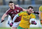 9 February 2014; Karl Lacy, Donegal, in action against Sean Denvir, Galway. Allianz Football League, Division 2, Round 2, Galway v Donegal, Pearse Stadium, Salthill, Galway. Picture credit: Ray Ryan / SPORTSFILE