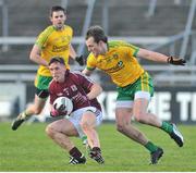 9 February 2014; Donal O'Neill, Galway, in action against Michael Murphy, Donegal. Allianz Football League, Division 2, Round 2, Galway v Donegal, Pearse Stadium, Salthill, Galway. Picture credit: Ray Ryan / SPORTSFILE