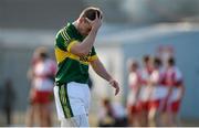 9 February 2014; Stephen O'Brien, Kerry, reacts after defeat to Derry. Allianz Football League, Division 1, Round 2, Kerry v Derry, Fitzgerald Stadium, Killarney, Co. Kerry. Picture credit: Diarmuid Greene / SPORTSFILE