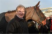 9 February 2014; Trainer Philip Fenton with Last Instalment in the winners enclosure after victory in The Hennessy Gold Cup. Leopardstown Racecourse, Leopardstown, Co. Dublin. Picture credit: Barry Cregg / SPORTSFILE