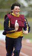 16 June 2005; Jennifer Ferguson, Bray Lakers, Co. Wicklow, runs the 50m race during the Special Olympics Ireland Leinster / Eastern Regional Games 2005. Morton Stadium, Santry, Dublin. Picture credit; Damien Eagers / SPORTSFILE